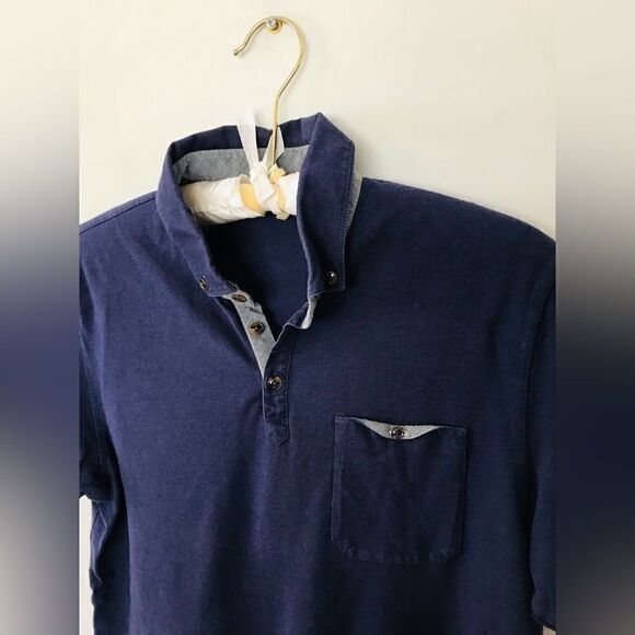 Ted baker | men’s navy polo shirt | size 4 (large) - Picture 3 of 7